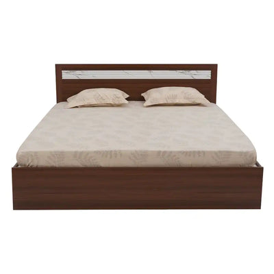 Nilkamal Akin King Bed without Storage (Walnut)