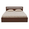 Nilkamal Akin Queen Bed without Storage (Walnut) - Front View 2