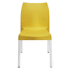 Nilkamal Novella 07 Plastic Armless Chair (Mustard Yellow)