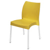 Nilkamal Novella 07 Plastic Armless Chair (Mustard Yellow)