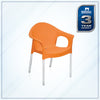 Nilkamal Novella 09 Plastic Arm Chair (Orange)