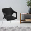 Nilkamal Novella 10 Plastic Arm Chair (Black) - Main View