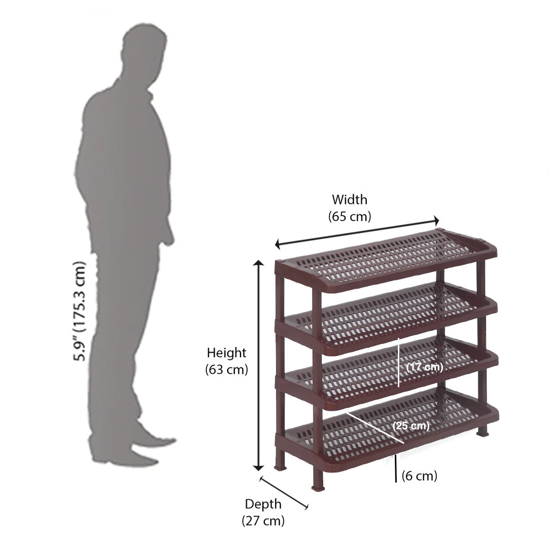 Nilkamal Multipurpose Rack 04 (Maroon)