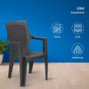 Nilkamal Mystique Plastic Arm Chair (Charcoal Grey) - Usages Guide