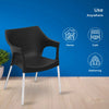 Nilkamal Novella 10 Plastic Arm Chair (Black) - Usage Guide