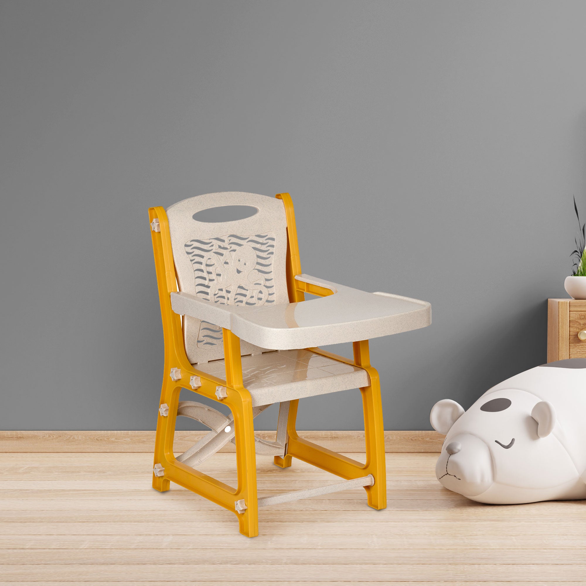 Mustard Yellow & Marble Cream