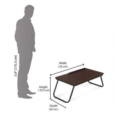 Nilkamal Inspiron Portable Laptop Table (Walnut)