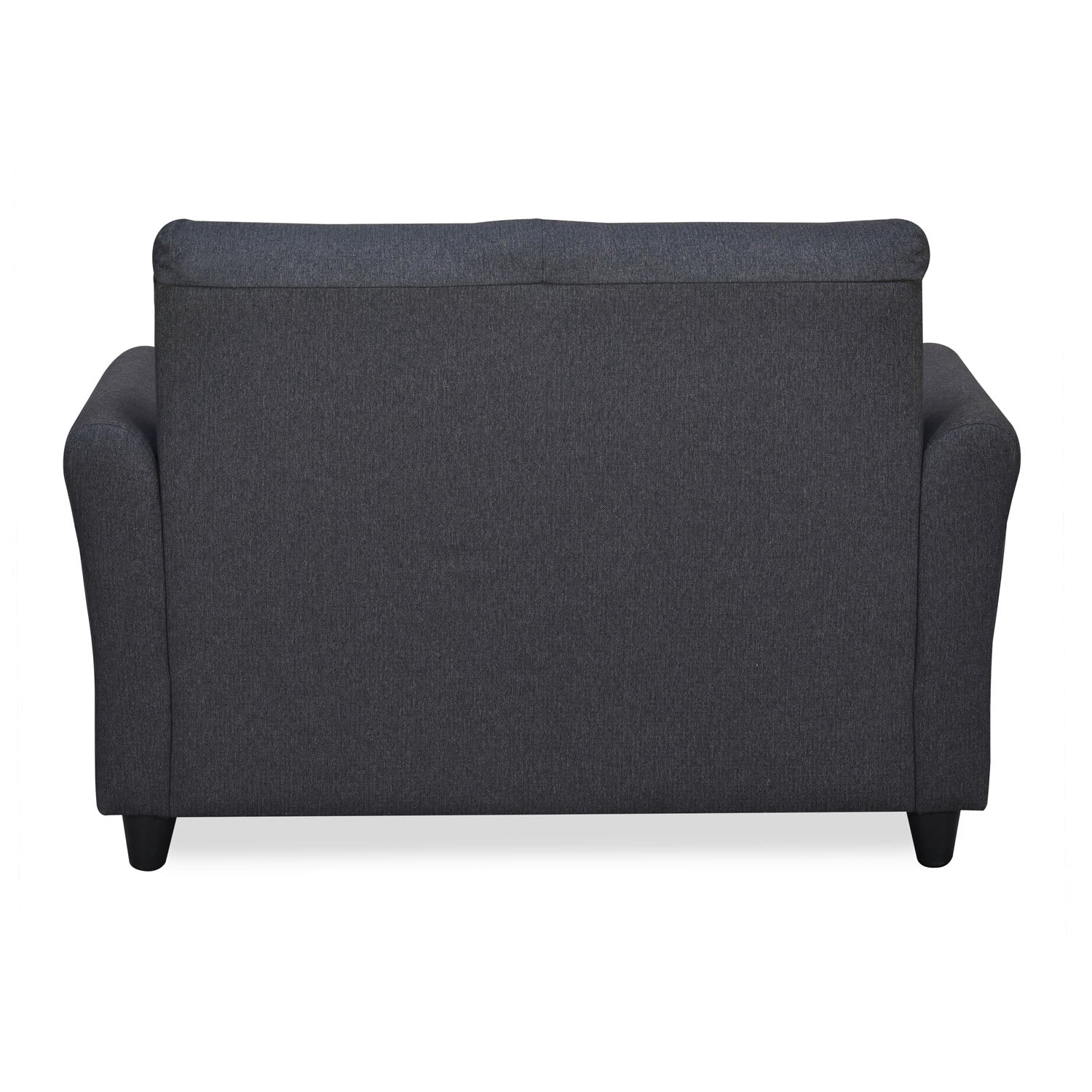 Nilkamal Oliver 2 Seater Fabric Sofa with Side Pocket (Charcoal Brown)