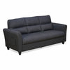 Nilkamal Oliver 3 Seater Fabric Sofa with Side Pocket (Charcoal Brown)