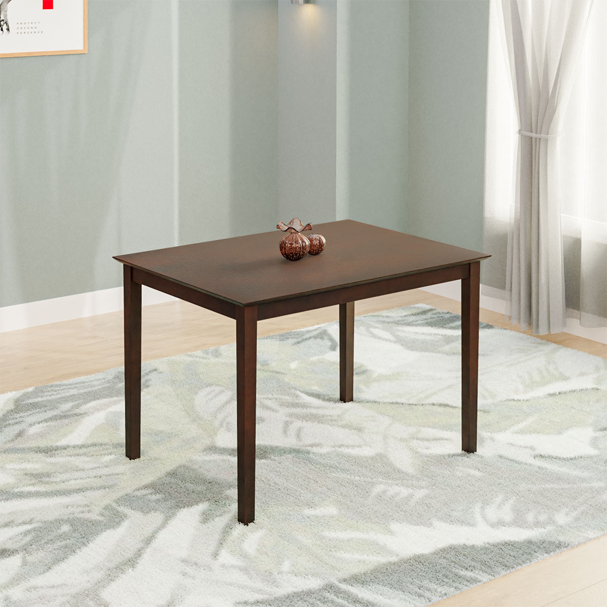 Nilkamal Olivia 4 Seater Dining Table (Brown)