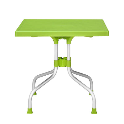 Nilkamal Orchid 1 + 4 Chair Plastic Dining Set (Green)