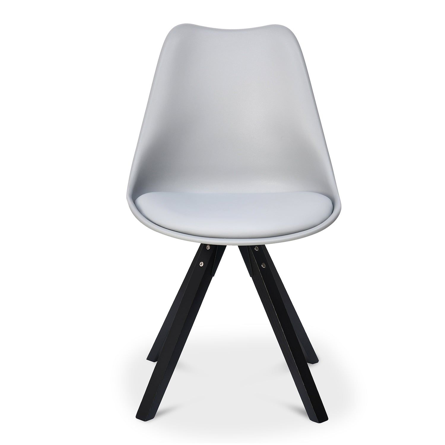 Nilkamal Oyster Dining Chair (Dark Walnut)