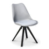Nilkamal Oyster Dining Chair (Dark Walnut)