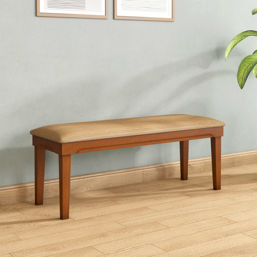 Nilkamal Olenna 6 Seater Dining Bench (Walnut)