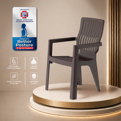 Nilkamal Ortho Comfort Plastic Arm Chair