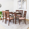Nilkamal Peak 6 Seater Dining Set (Cappuccino)