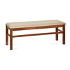 Nilkamal Pearl Multi Use Medium Sitting Bench for Living Room | Dining Room (Cappuccino)