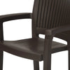 Nilkamal Platinum Siesta Chair  Season Rust Brown – Close-up Seat Texture