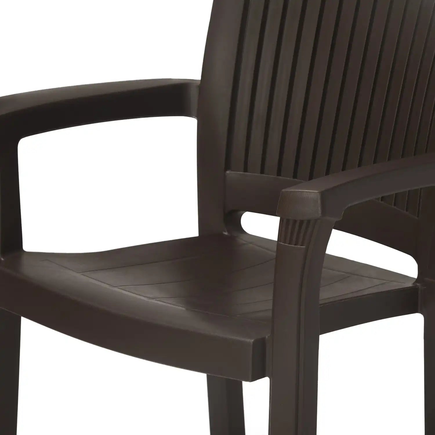 Nilkamal Platinum Siesta Chair  Season Rust Brown – Close-up Seat Texture