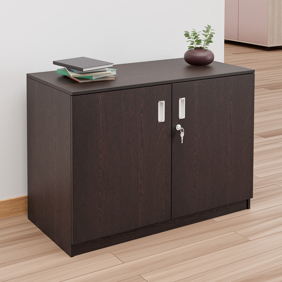 Nilkamal Prime Engineered Wood 2 Door Storage Cabinet (Wenge)