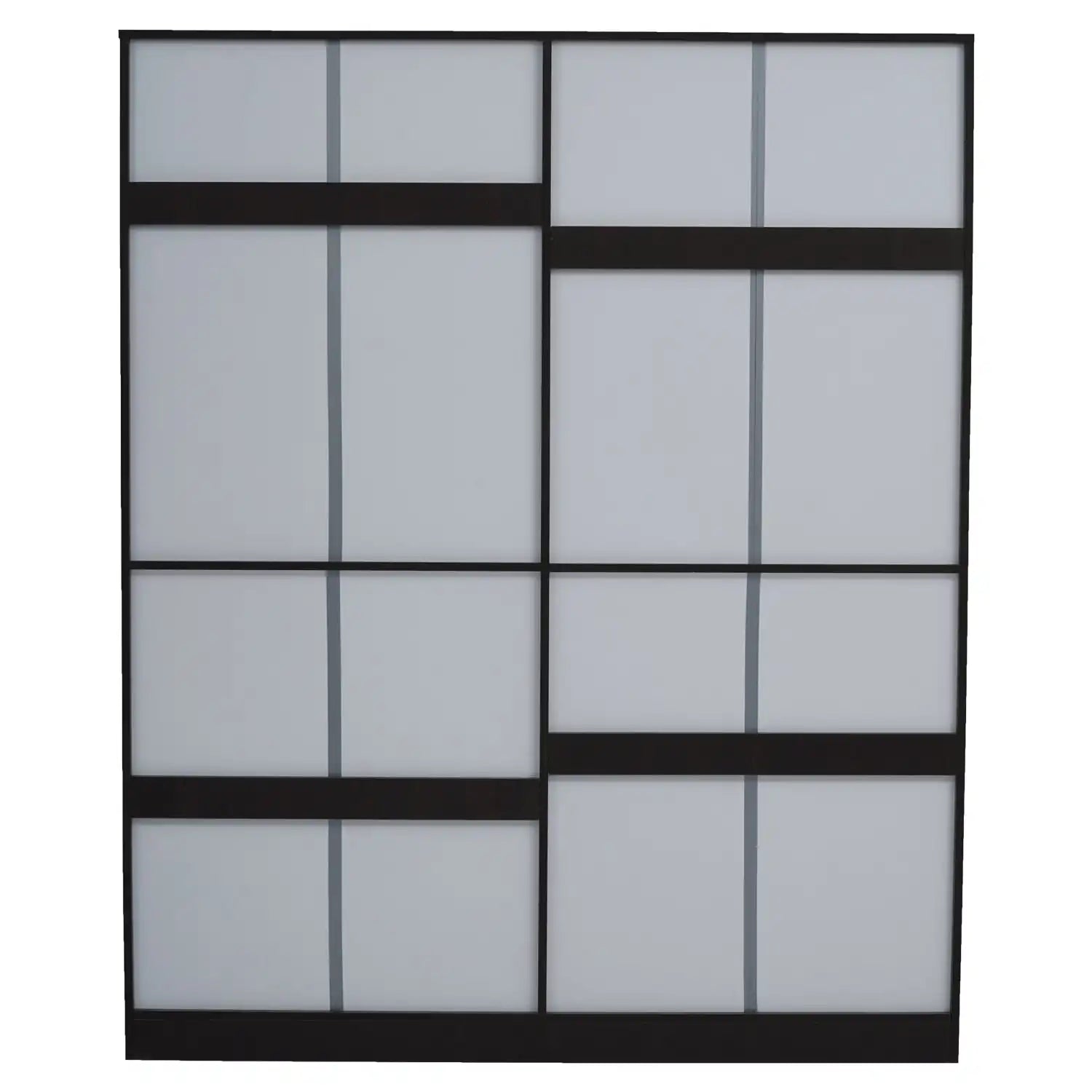 Nilkamal Riva 4 Door Wardrobe with Mirror (New Wenge)