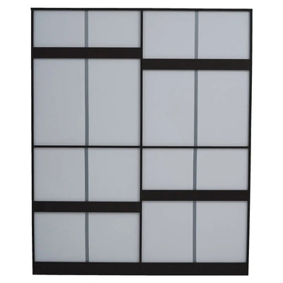 Nilkamal Riva 4 Door Wardrobe with Mirror (New Wenge)