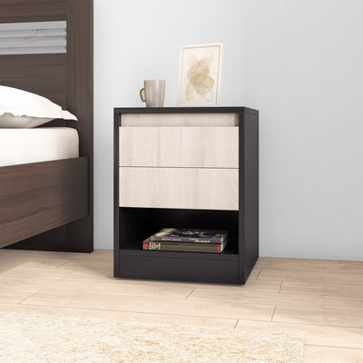 Nilkamal Riva Night Stand (Wenge & Sonoma Oak)