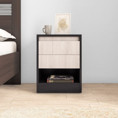 Nilkamal Riva Night Stand (Wenge & Sonoma Oak)