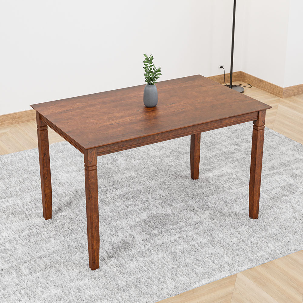 Buy Nilkamal Rover 4 Seater Dining Table Walnut Brown Online