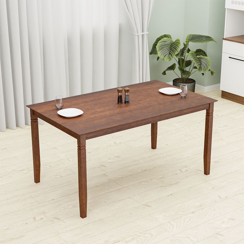 Nilkamal Rover 6 Seater Dining Table (Walnut Brown)