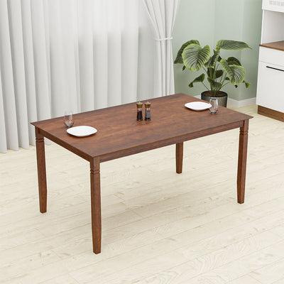 Nilkamal Rover 6 Seater Dining Table (Walnut Brown)