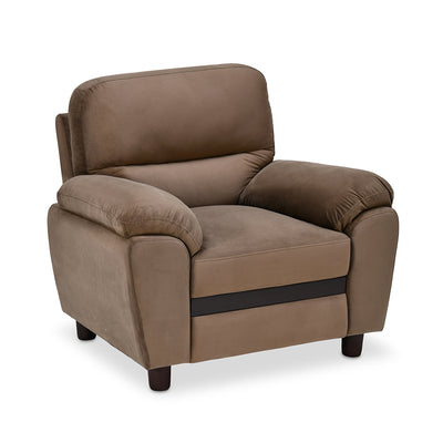 Nilkamal Rebecca 1 Seater Velvette Sofa (Brown)