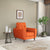 Nilkamal Rockingham Fabric 1 Seater Sofa (Rust Orange)