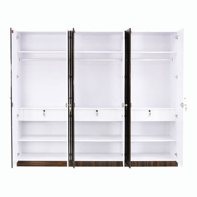 Nilkamal Salsa 6 Door Wardrobe (Brown)