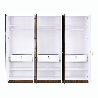Nilkamal Salsa 6 Door Wardrobe (Brown)
