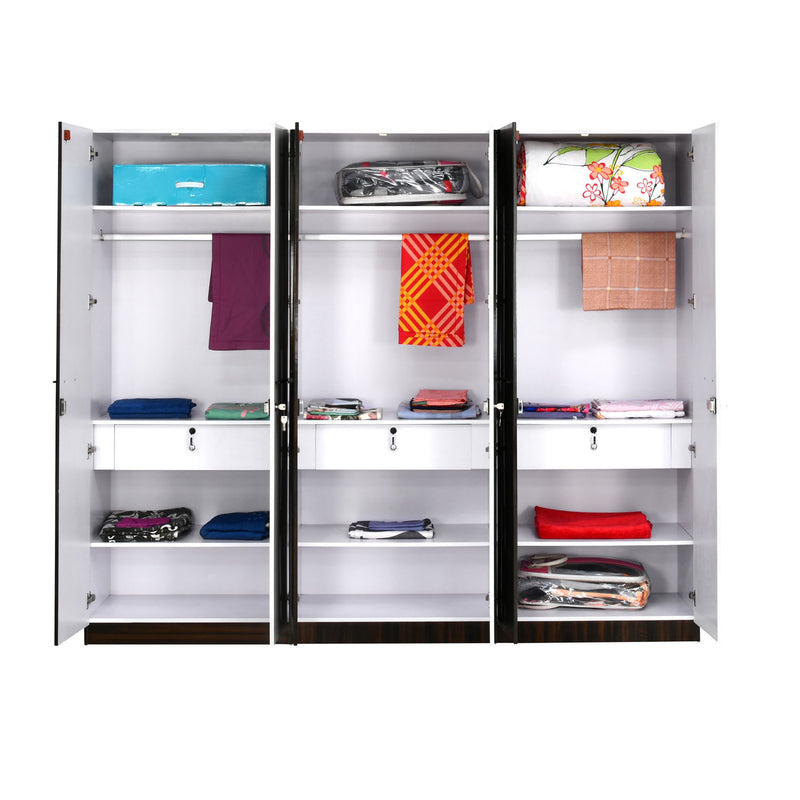 Nilkamal Salsa 6 Door Wardrobe (Brown)