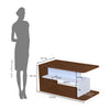Nilkamal Sara Center Table (Classic Walnut & White)