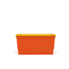Nilkamal 50 Litre Multipurpose Storage Box with Lid (Orange and Yellow) - Front View
