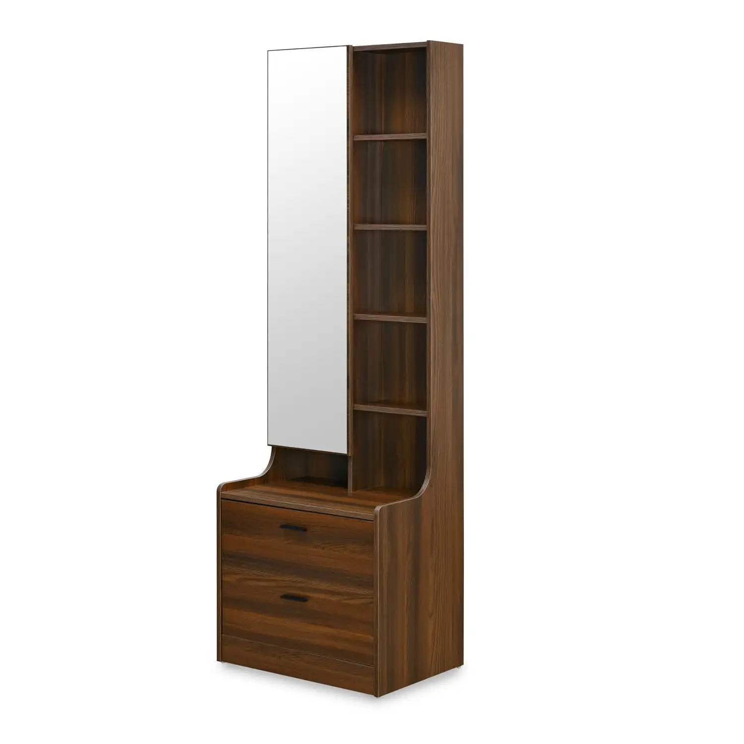 Nilkamal Serra Dresser with Mirror (Walnut)