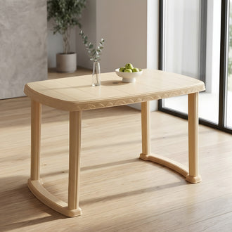 Nilkamal Shahenshah Dining Table (Marble Beige)