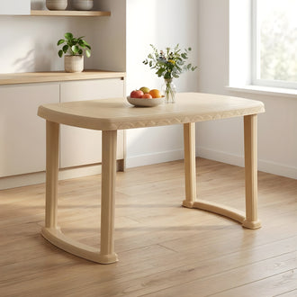 Nilkamal Shahenshah Dining Table (Marble Beige)