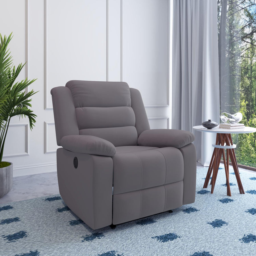 Nilkamal Sierra 1 Seater Electric Recliner Sofa (Brown)