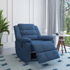Nilkamal Sierra 1 Seater Rocker & Swivel Recliner Sofa (Blue)