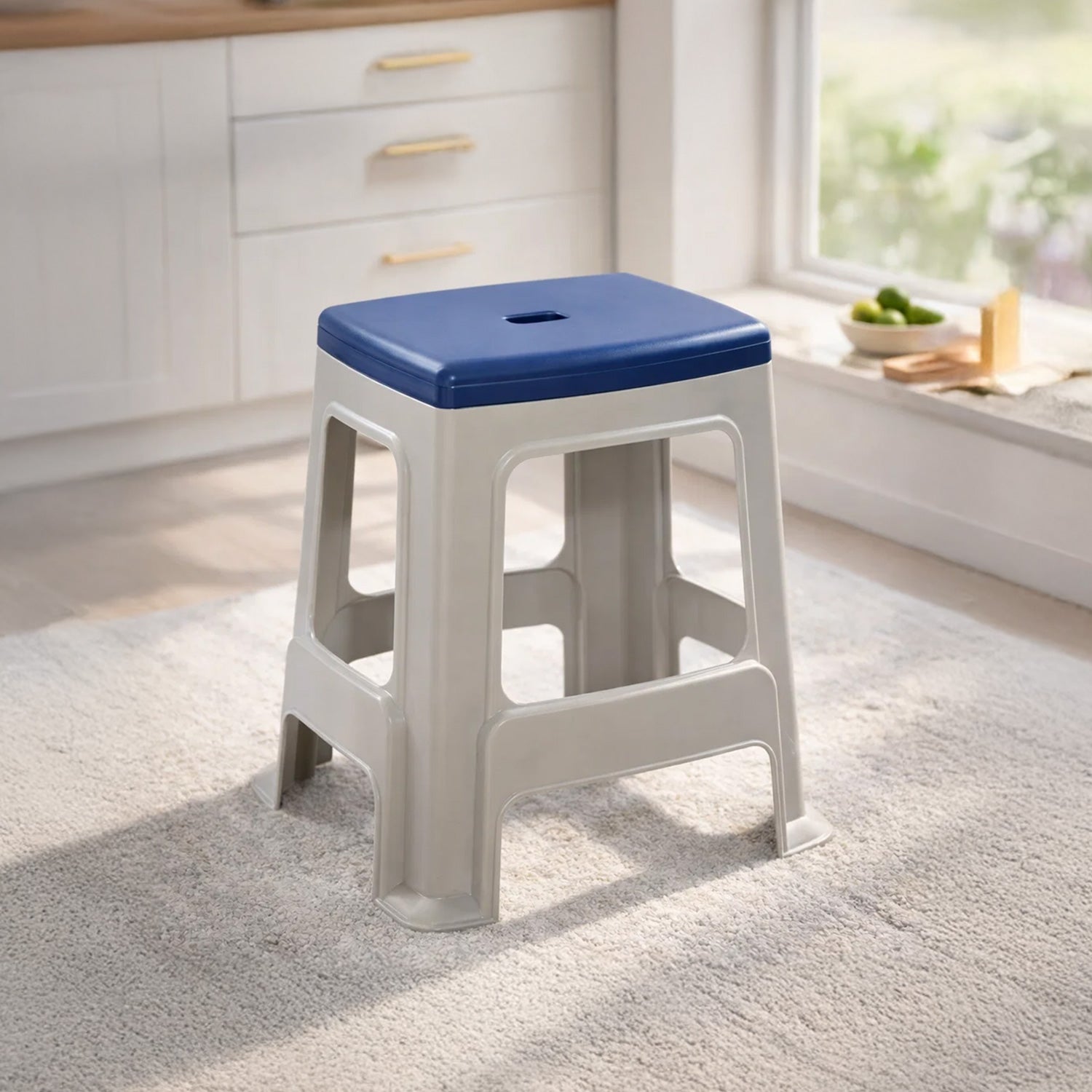 Silk Grey & Cobalt Blue