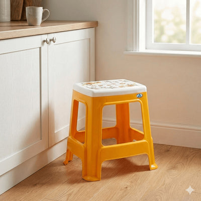 Nilkamal Floral Top Plastic Stool