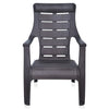 Nilkamal Sunday Plastic Arm Chair (Weather Brown) - Front View