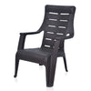 Nilkamal Sunday Plastic Arm Chair (Weather Brown) - Slight Side View 4