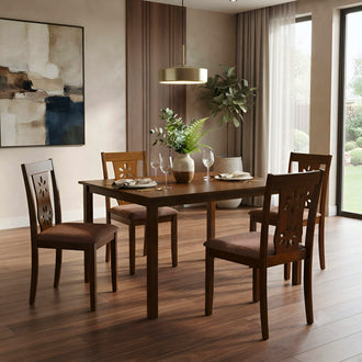 Nilkamal Sutlej 4 Seater Dining Set (Antique Cherry)