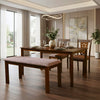 Nilkamal Sutlej 4 Seater Dining Set With Bench (Antique Cherry)