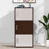 Nilkamal Sear 3 Tier Storage Cabinet (Oak/Frosty White)